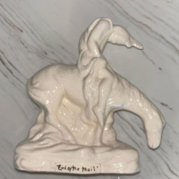End of the trail Crackled Ceramic - Picture 1 of 4
